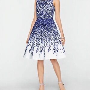Like New!  Talbots fit and flare garden party dress.